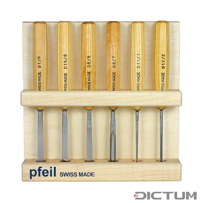 Jeu De Ciseaux De Sculpture Compact Pfeil, 6 Pièces 1 Jeu De Ciseaux De Sculpture Compact Pfeil, 6 Pièces