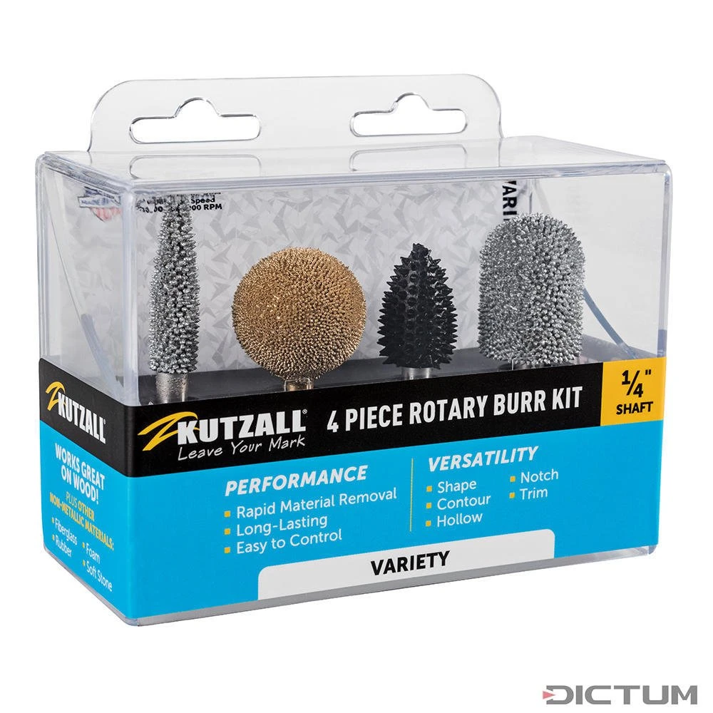 Jeu De Fraises à Râper Kutzall, Variety, Ø Tige 6,35 Mm 1 Jeu De Fraises à Râper Kutzall, Variety, Ø Tige 6,35 Mm