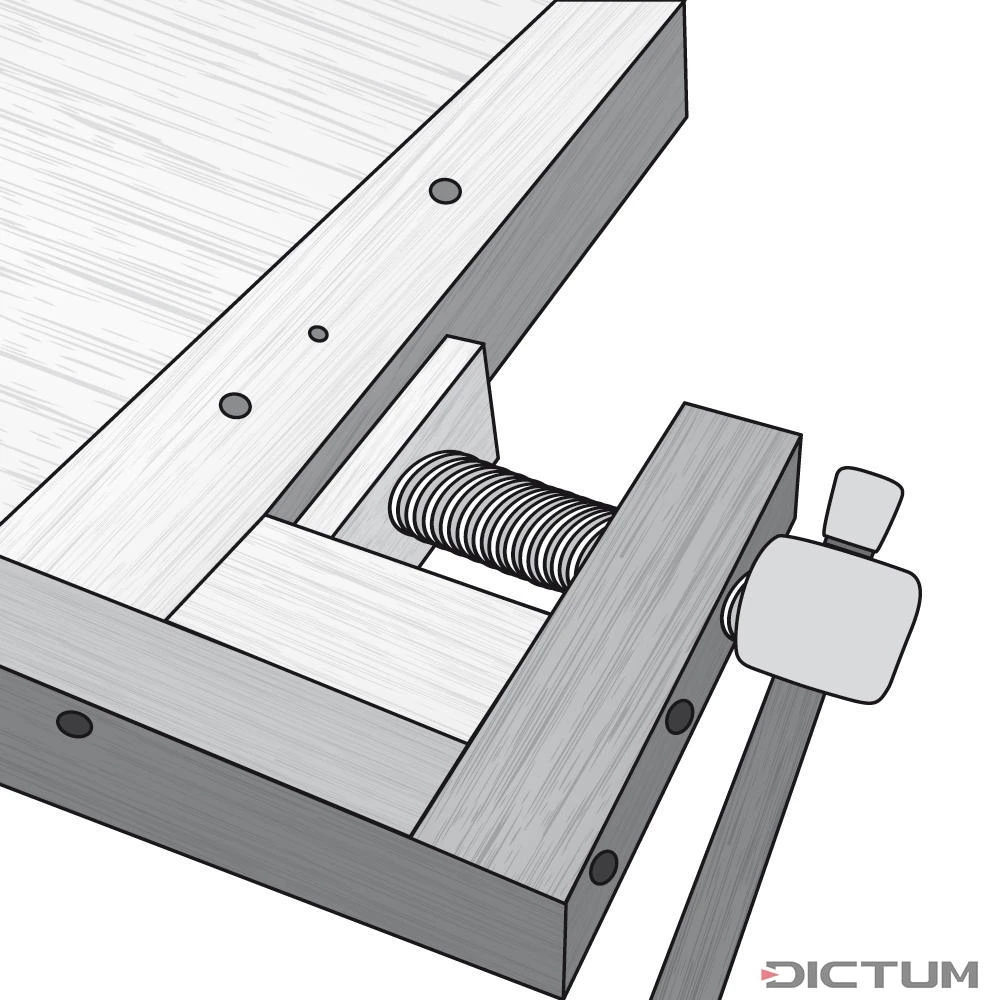 Lake Erie Toolworks Wood Shoulder Vice Presse D'établi, Standard 2 Lake Erie Toolworks Wood Shoulder Vice Presse D'établi, Standard – Image 2