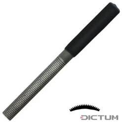 Râpe-lime Iwasaki, Version Compacte, Demi-ronde, Moyenne