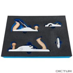 Module D'outils DICTUM, Rabots Pour Droitiers, Acier SK-4, 3 Pcs.